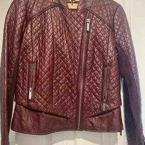 Like new Michael Kors real leather jacket